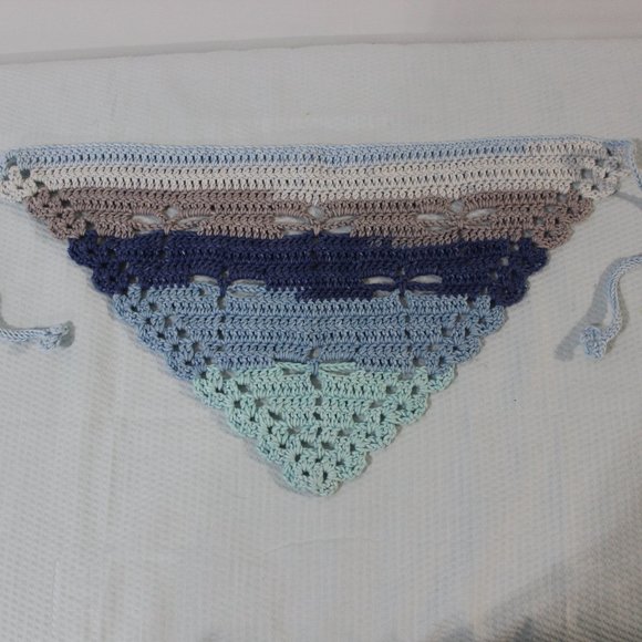 NEW Dragonfly Crochet Hair Bandana Cottagecore HANDCRAFTED - Picture 5 of 6
